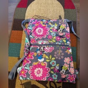 RARE Vera Bradley Disney drawstring Backpack